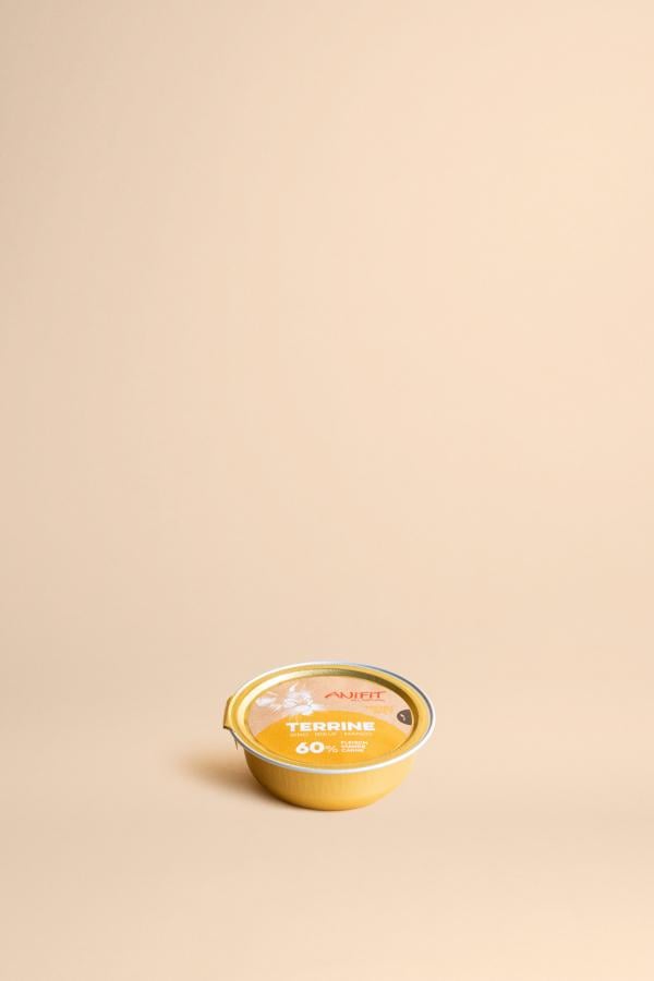 Terrine pour chats avec viande de bœuf